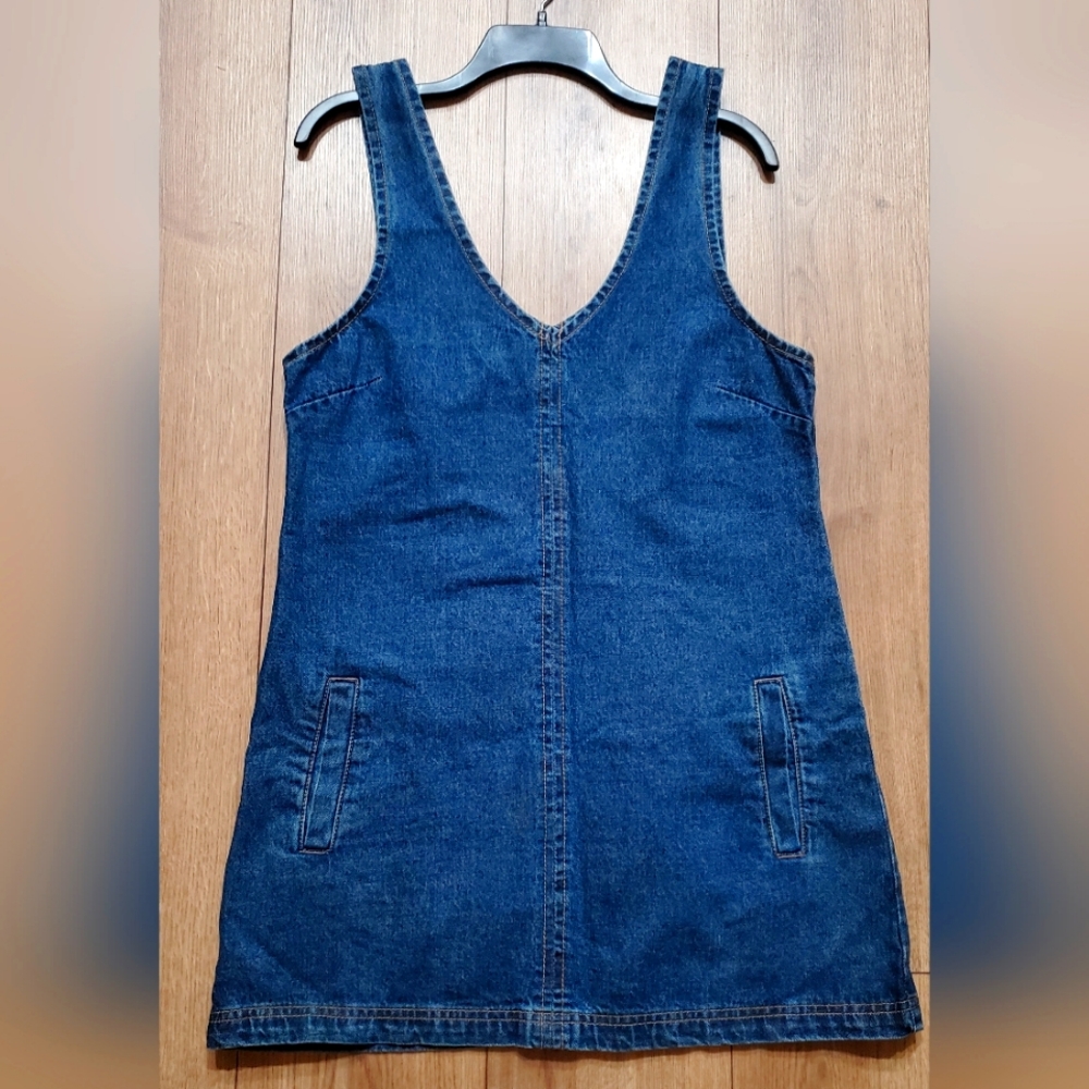Cotton On "91" Denim Dress pinafold style in  size 6